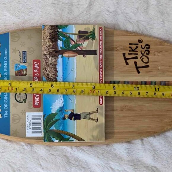 TIKI TOSS Hook and Ring Toss Game - Americana Deluxe Edition - Indoor Outdoor - Picture 2 of 6